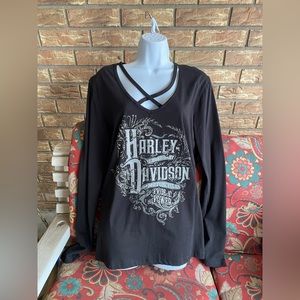 Harley-Davidson Rhinestone Top sz XL